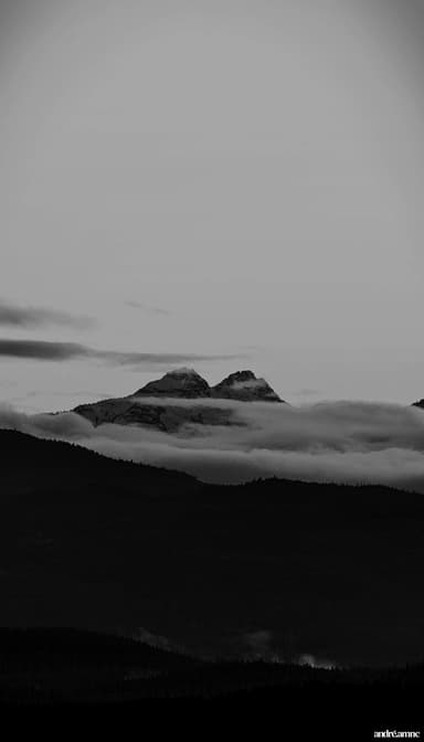 Sunset over mountains